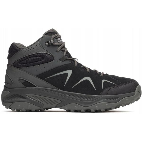 Buty hikingowe dla mężczyzn Merrell YOKOTA 3 MID GTX. Czarne buty trekkingowe męskie Merrell, bez wzorów, z gore-texu, bez zapięcia, trekkingowe, gore-tex. Za 509.99 zł.