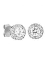 ICED STUFF Kolczyki Diamond Stud Baguette Białe złoto. Białe biżuteria dla mężczyzn ICED STUFF, z tworzywa sztucznego, srebrne. Za 199.99 zł.
