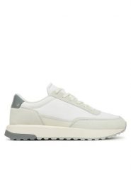 Calvin Klein Sneakersy Low Top Lace Up Repreve Mix HM0HM01714 Biały. Białe buty sportowe na co dzień męskie Calvin Klein, m, bez wzorów, ze skóry, bez ramiączek, bez kaptura. Za 289.99 zł.