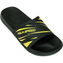 Klapki Aqua-Speed Idaho M kol.18. Czarne klapki i japonki męskie Aqua-Speed, bez wzorów, z materiału. W wyprzedaży za 69.00 zł.