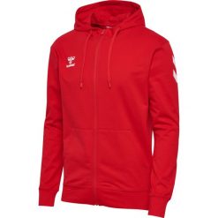 Bluza z kapturem i zamkiem błyskawicznym Hummel GO 2.0. Czerwone bluzy rozpinane męskie HUMMEL, m, bez wzorów, z kapturem. Za 270.00 zł.