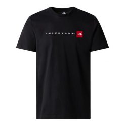 Koszulka sportowa męska The North Face Never Stop Exploring. Czarne t-shirty sportowe męskie The North Face, m, bez wzorów, sportowe, bez ramiączek. Za 227.00 zł.