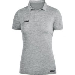 Polo Jako Premium Basics. Szare koszulki polo męskie Jako, bez wzorów, sportowe, bez kołnierzyka, bez ramiączek. Za 262.50 zł.