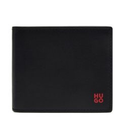 Portfel HUGO. Czarne portfele męskie Hugo, bez wzorów. Za 309.99 zł.