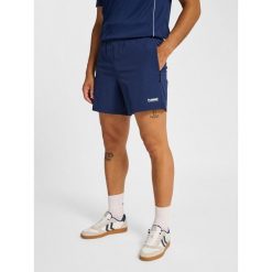 Szorty Hummel Pulse. Niebieskie szorty sportowe męskie HUMMEL, bez wzorów, sportowe. Za 230.00 zł.