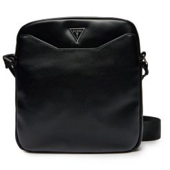 Saszetka Guess. Czarne saszetki męskie Guess, z aplikacjami, małe. Za 209.99 zł.