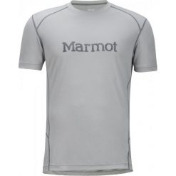 Marmot Windridge With Graphic Ss Bright Steel/Grey Storm L. Szare t-shirty sportowe męskie Marmot, ze skóry, sportowe. W wyprzedaży za 115.00 zł.