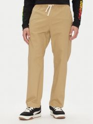 Element Spodnie materiałowe Chillin Classic ELYNP00153 Brązowy Regular Fit. Brązowe spodnie na co dzień męskie Element, bez wzorów, z bawełny. Za 189.99 zł.