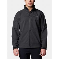 Kurtka Softshellowa Męska Columbia Cruiser Valley II. Czarne kurtki softshell męskie Columbia, m, bez wzorów, z softshellu, bez kaptura, trekkingowe. W wyprzedaży za 492.00 zł.