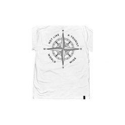 KOSZULKA WORLD WIDE „WHITE BLACK". Zielone t-shirty męskie Everyday holiday, z bawełny, z klasycznym kołnierzykiem. Za 59.00 zł.