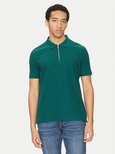 U.S. Polo Assn. Polo MUP3335 Zielony Regular Fit. Zielone koszulki polo męskie U.S. Polo Assn., m, bez wzorów, z bawełny, bez kołnierzyka, bez ramiączek. Za 139.99 zł.