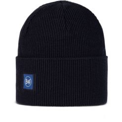 Czapka BUFF Crossknit Beanie Solid. Niebieskie czapki męskie Buff, bez wzorów, sportowe. W wyprzedaży za 110.44 zł.