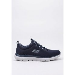 Trampki Skechers Summits Louvin, Niebieski, Mężczyźni. Niebieskie trampki męskie Skechers, bez wzorów, bez zapięcia. Za 297.34 zł.