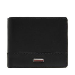 Portfel Tommy Hilfiger. Czarne portfele męskie Tommy Hilfiger, bez wzorów. Za 229.99 zł.