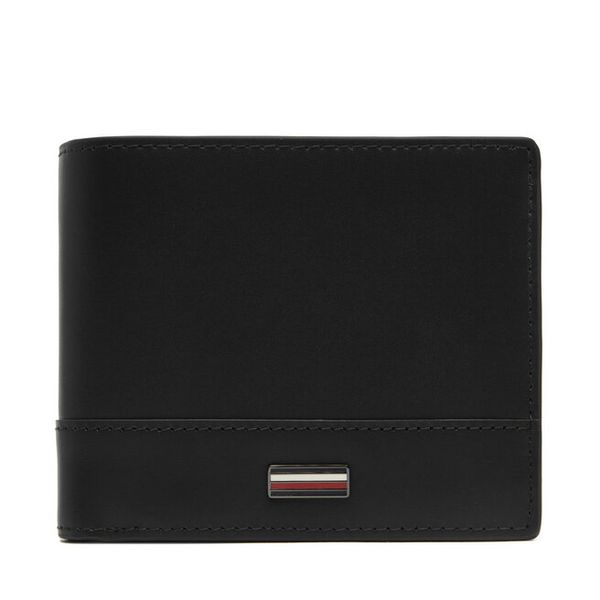 Portfel Tommy Hilfiger. Czarne portfele męskie Tommy Hilfiger, bez wzorów. Za 209.99 zł.