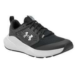 Męskie Skórzane Buty Treningowe Charged Commit 4. Czarne buty trekkingowe męskie Under Armour, bez wzorów, bez zapięcia, trekkingowe. Za 406.99 zł.