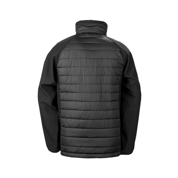 Kurtka softshell z recyklingu Result black compass. Czarne kurtki męskie RESULT, na zimę, m, bez wzorów, z puchu, bez ramiączek, bez kaptura. Za 186.50 zł.