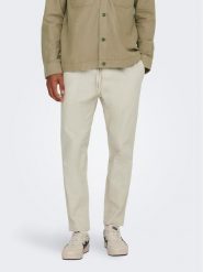 Only & Sons Spodnie materiałowe 22024966 Szary Tapered Fit. Szare spodnie na co dzień męskie Only & Sons, bez wzorów, z bawełny. Za 109.99 zł.