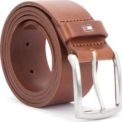 Pasek Męski TOMMY HILFIGER - New Denton Giftbox 4 AM0AM04125 262. Brązowe paski męskie Tommy Hilfiger, w paski, ze skóry. Za 179.00 zł.