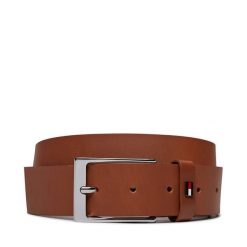 Pasek Męski Tommy Hilfiger. Brązowe paski męskie Tommy Hilfiger, bez wzorów. Za 169.99 zł.