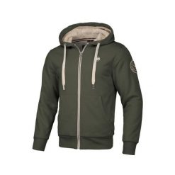 Bluza męska Pitbull rozpinana z kapturem Sherpa Ruffin II. Zielone bluzy rozpinane męskie PITBULL, m, bez wzorów, bez ramiączek, z kapturem. Za 299.00 zł.