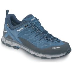 Buty Meindl Lite Trail GTX. Czarne buty trekkingowe męskie Meindl, bez wzorów, z gore-texu, sportowe, bez obcasa, bez zapięcia. Za 999.00 zł.
