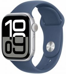 Smartwatch Apple Watch 10 GPS 42mm Silver Alu S/M Niebieski (MWWA3QL/A). Niebieskie zegarki smartwatch Apple. Za 2,941.89 zł.