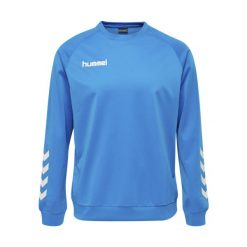 Bluza do piłki ręcznej dla dorosłych Hummel Promo Poly Sweatshirt. Niebieskie bluzy bez kaptura męskie HUMMEL, xl, bez wzorów, bez kaptura. Za 178.00 zł.