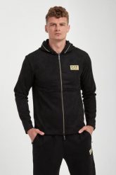 Bluza męska welurowa EA7 EMPORIO ARMANI. Bluzy nierozpinane męskie EA7 Emporio Armani, l, bez wzorów, z weluru, bez ramiączek, bez kaptura. Za 919.00 zł.