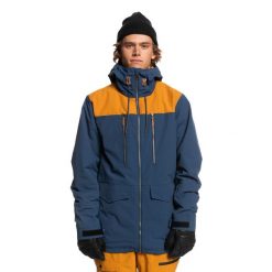 Kurtka snowboardowa męska Quiksilver Fairbanks. Niebieskie kurtki narciarskie i snowboardowe męskie Quiksilver, na zimę, l, bez wzorów, bez kaptura, narciarskie. Za 579.99 zł.