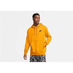 Bluza sportowa męska Nike Giannis freak. Żółte bluzy nierozpinane męskie Nike, m, bez wzorów, z kapturem. Za 497.00 zł.