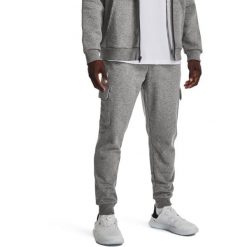 Spodnie Under Armour Rival Fleece Cargo, Mężczyźni. Białe długie spodnie sportowe męskie Under Armour, bez wzorów, z bawełny, na fitness i siłownię. Za 262.00 zł.