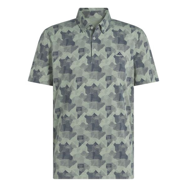Polo adidas Go-To Print. Zielone koszulki polo męskie ADIDAS, m, bez wzorów, eleganckie, bez kołnierzyka, bez ramiączek. W wyprzedaży za 254.00 zł.