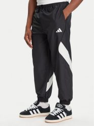 Adidas Spodnie dresowe Stadium JN1830 Czarny Loose Fit. Czarne spodnie dresowe męskie ADIDAS, bez wzorów, z dresówki. Za 209.99 zł.