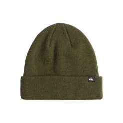 Czapka z mankietem dla Mężczyzn ROUTINE Zielony. Niebieskie czapki męskie Quiksilver, bez wzorów, z materiału, sportowe. Za 199.00 zł.