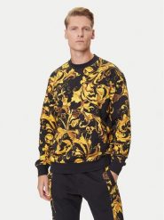 Versace Jeans Couture Bluza 79GAI3R0 FS201 Czarny Regular Fit. Czarne bluzy nierozpinane męskie Versace Jeans Couture, m, bez wzorów, z bawełny, bez ramiączek, bez kaptura. Za 1,269.00 zł.