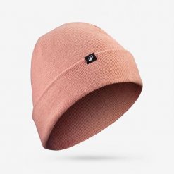Czapka narciarska dla dorosłych Wedze Rider 500 rose. Czerwone czapki męskie WED'ZE, bez wzorów, z dzianiny, sportowe. Za 39.99 zł.