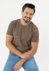 TM-LEFTY. Niebieskie t-shirty męskie Volcano, l, bez wzorów, z bawełny, bez kołnierzyka, bez ramiączek. Za 69.99 zł.