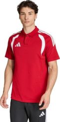 Adidas Koszulka męska adidas Tiro 26 League Polo czerwona KF3400 2XL. Czerwone koszulki polo męskie ADIDAS, m, bez wzorów, bez kołnierzyka, bez ramiączek. Za 193.31 zł.