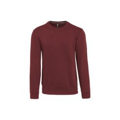 Bluza z okrągłym dekoltem Kariban. Brązowe bluzy nierozpinane męskie KARIBAN, m, bez wzorów, bez ramiączek, bez kaptura. Za 171.50 zł.