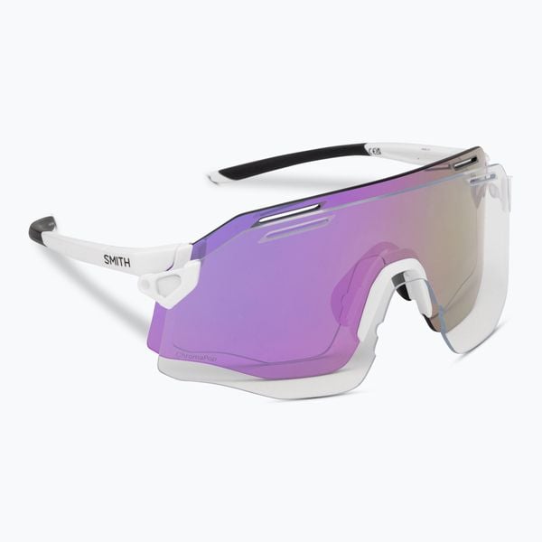 Okulary przeciwsłoneczne Smith Vert PivLock. Białe okulary przeciwsłoneczne męskie Smith, bez wzorów, sportowe. Za 699.99 zł.