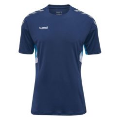 T-shirt Hummel Tech Move dla mężczyzn - Komfort i Styl. Niebieskie t-shirty sportowe męskie HUMMEL, m, bez wzorów, eleganckie, bez ramiączek. Za 139.99 zł.