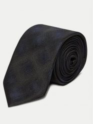 HUGO Krawat 50535299 Granatowy. Niebieskie krawaty i muchy męskie Hugo, bez wzorów, z jedwabiu. Za 149.99 zł.