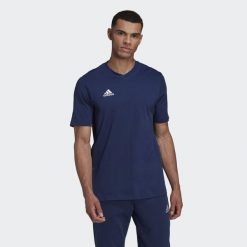 Entrada 22 Tee. Niebieskie t-shirty sportowe męskie ADIDAS, l, bez wzorów, sportowe, bez ramiączek. Za 69.00 zł.