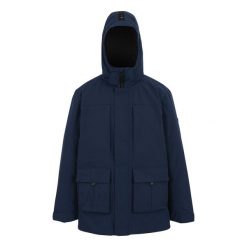 Męska Wodoodporna Kurtka Ocieplana Marron. Niebieskie kurtki męskie Regatta, m, bez wzorów, sportowe, bez ramiączek, bez kaptura. Za 380.99 zł.