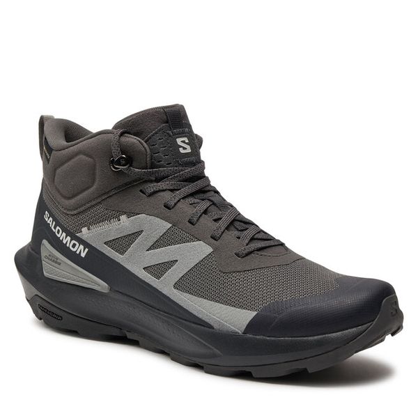 Trekkingi Salomon. Szare buty trekkingowe męskie Salomon, bez wzorów, z gore-texu, bez zapięcia, trekkingowe, gore-tex. Za 579.99 zł.