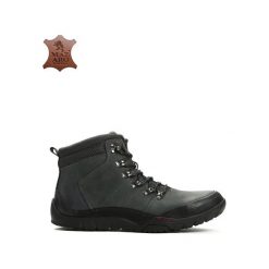 Granatowe Skórzane Trapery Offense. Buty zimowe męskie marki Born2be. Za 94.99 zł.