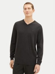 Tom Tailor Sweter 1038427 Szary Regular Fit. Szare kardigany męskie Tom Tailor, l, bez wzorów, z bawełny, bez ramiączek. Za 169.99 zł.