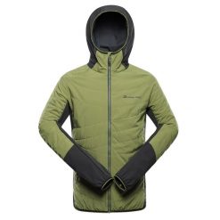 Bluza męska hybrydowa Alpine Pro Morgen. Zielone bluzy nierozpinane męskie Alpine Pro, m, bez wzorów, bez ramiączek, bez kaptura. W wyprzedaży za 399.00 zł.
