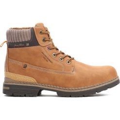 Camelowe Trapery Coldish. Brązowe buty zimowe męskie marki Born2be, na jesień, z materiału. Za 149.99 zł.